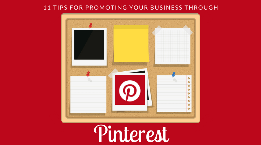 graphic of tips for promoting your business through pinterest