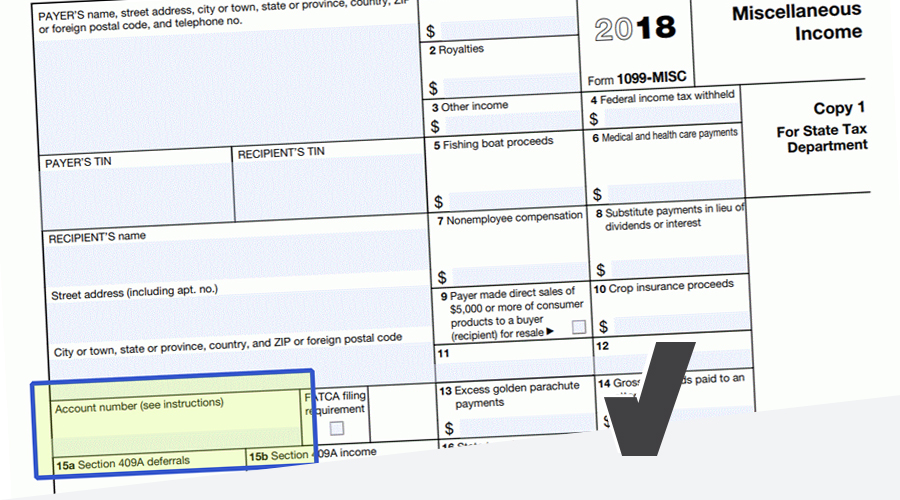 What is an Account Number on Form 1099-MISC?